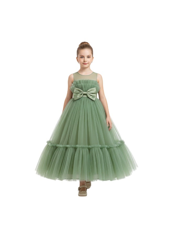 D'Daniela Tulle Bow Party Dress - Image 1